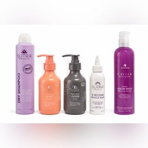5-Piece Luxury Hair Care Set: Shampoo, Conditioner, Mask, Serum & Dry Shampoo